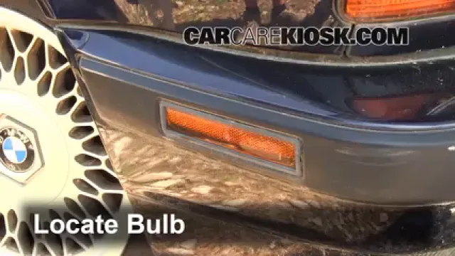 1995 BMW 540i 4.0L V8 Luces Luz de estacionamiento (reemplazar foco)